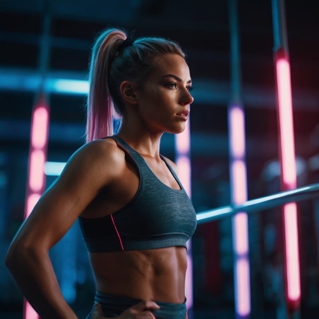 woman training photo